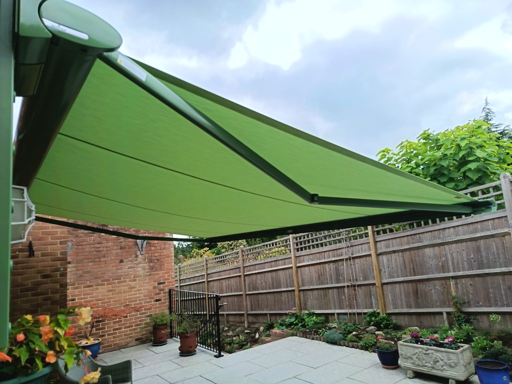 Weinor Cassita Green Awning Installed in Bearsted