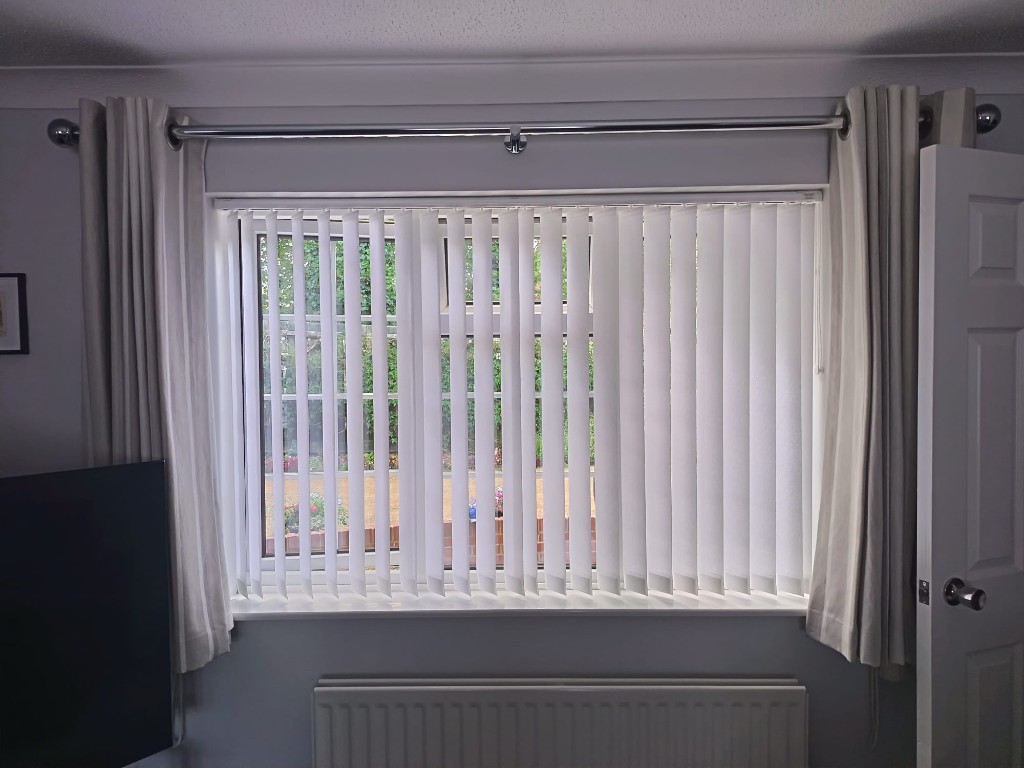 In-House Vertical Blinds Installed in Chatham