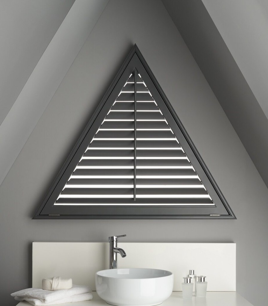 Special Shaped Shutters fitted by Abacus Blinds in Kent